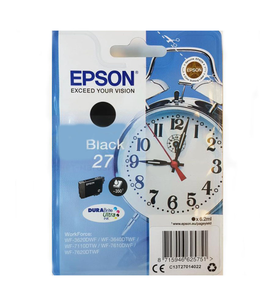 купить Картридж Epson C13T27014022 для  WF-7610DWF с черными чернилами  в Алматы