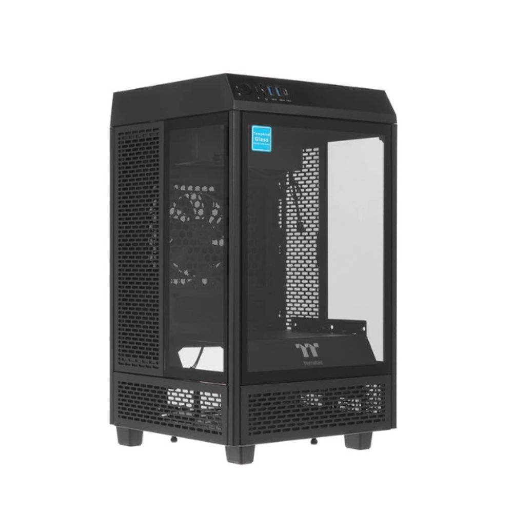 Купить Корпус Thermaltake The Tower 100, Mini Tower, m-ITX, Black, 2x3.5*/2x2.5*, 2xUSB3.0, USB-C  CA-1R3-00S1WN-00 в Алматы