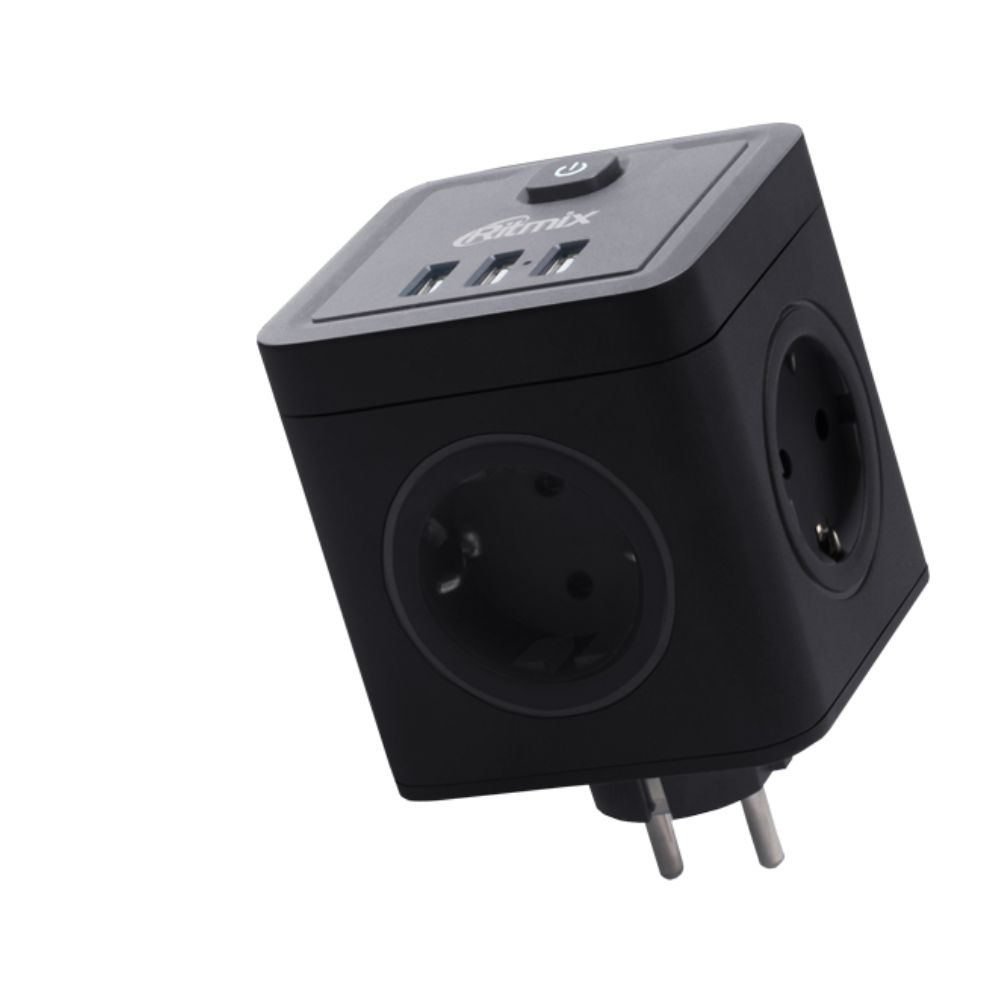 купить Сетевой фильтр Ritmix RM-043 черный&nbsp;80003359 в Алматы