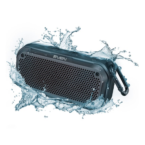 купить SVEN PS-240, black (12W, Bluetooth, TWS, Waterproof (IPx7), microSD, carbine, 2000mA*h) /  в Алматы