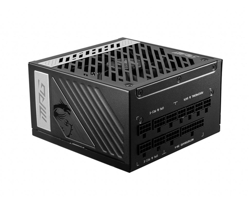 купить Блок питания MSI MPG A1000G, 1000W, Active PFC, 80+ PLUS GOLD, MPG A1000G в Алматы