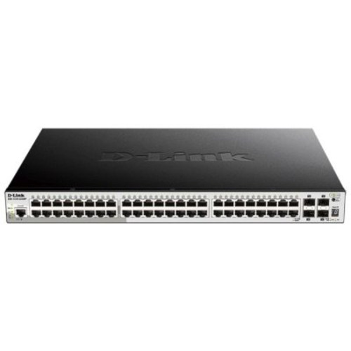 купить D-Link DGS-1250-52XMP/A1A Настраиваемый L2 коммутатор с 48 POE портами 1000Base-T и 4 10GBase-X SFP+ /  в Алматы
