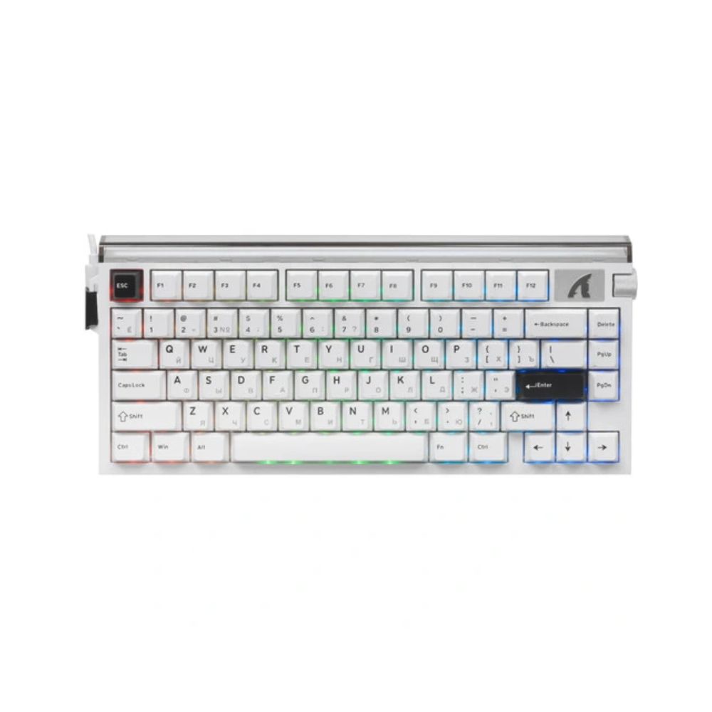 Купить Клавиатура Attack Shark R85 HE White Contour, 75%, Magnetic Purple Mandrel, EN, Wired USB-C в Алматы