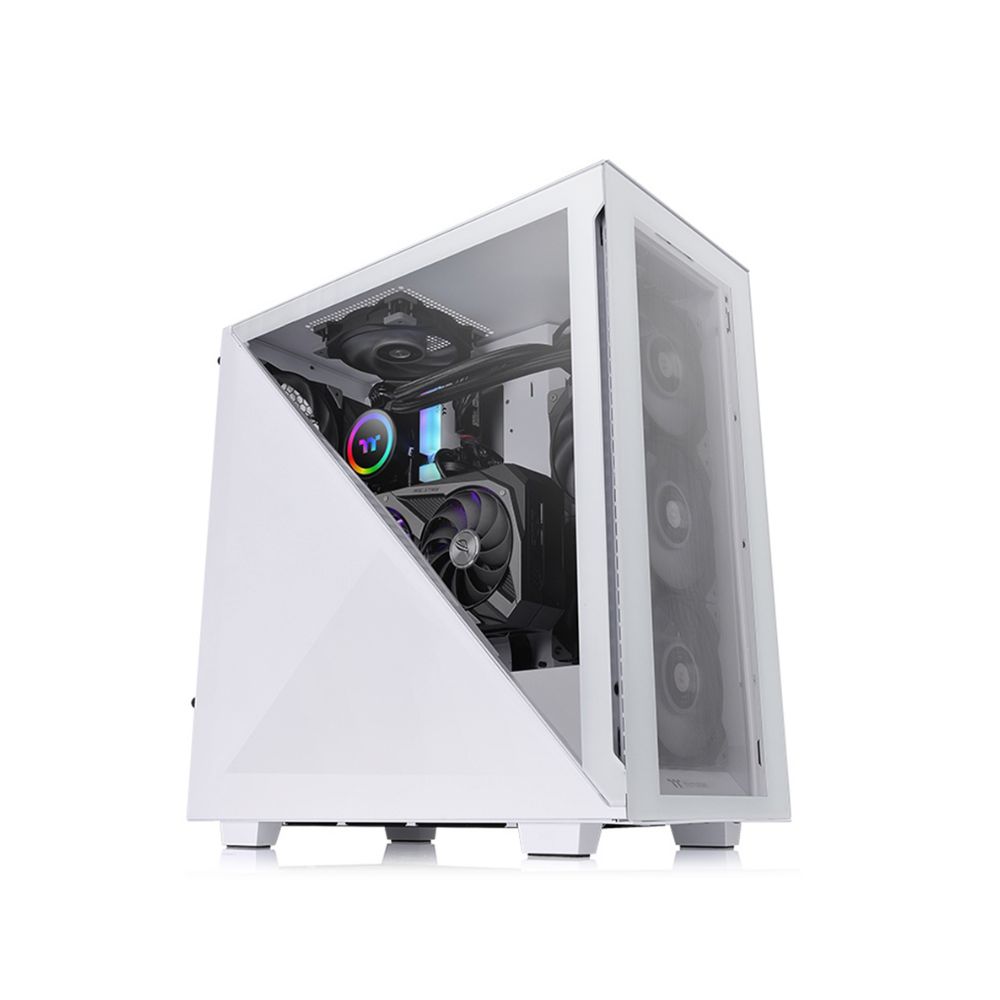 Купить Корпус Thermaltake Divider 300 TG Snow, Midi Tower, ATX, White, 2x5.25/2x3.5*/5x2.5*, 2xUSB3.0,USB-C CA-1S2-00M6WN-00 в Алматы