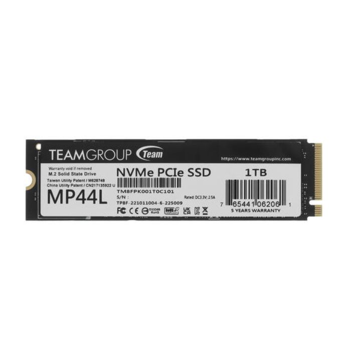 купить Твердотельный накопитель 1000GB SSD TeamGroup MP44L PCIe 4.0 R5000Mb/s, W4500MB/s TM8FPK001T0C101 в Алматы