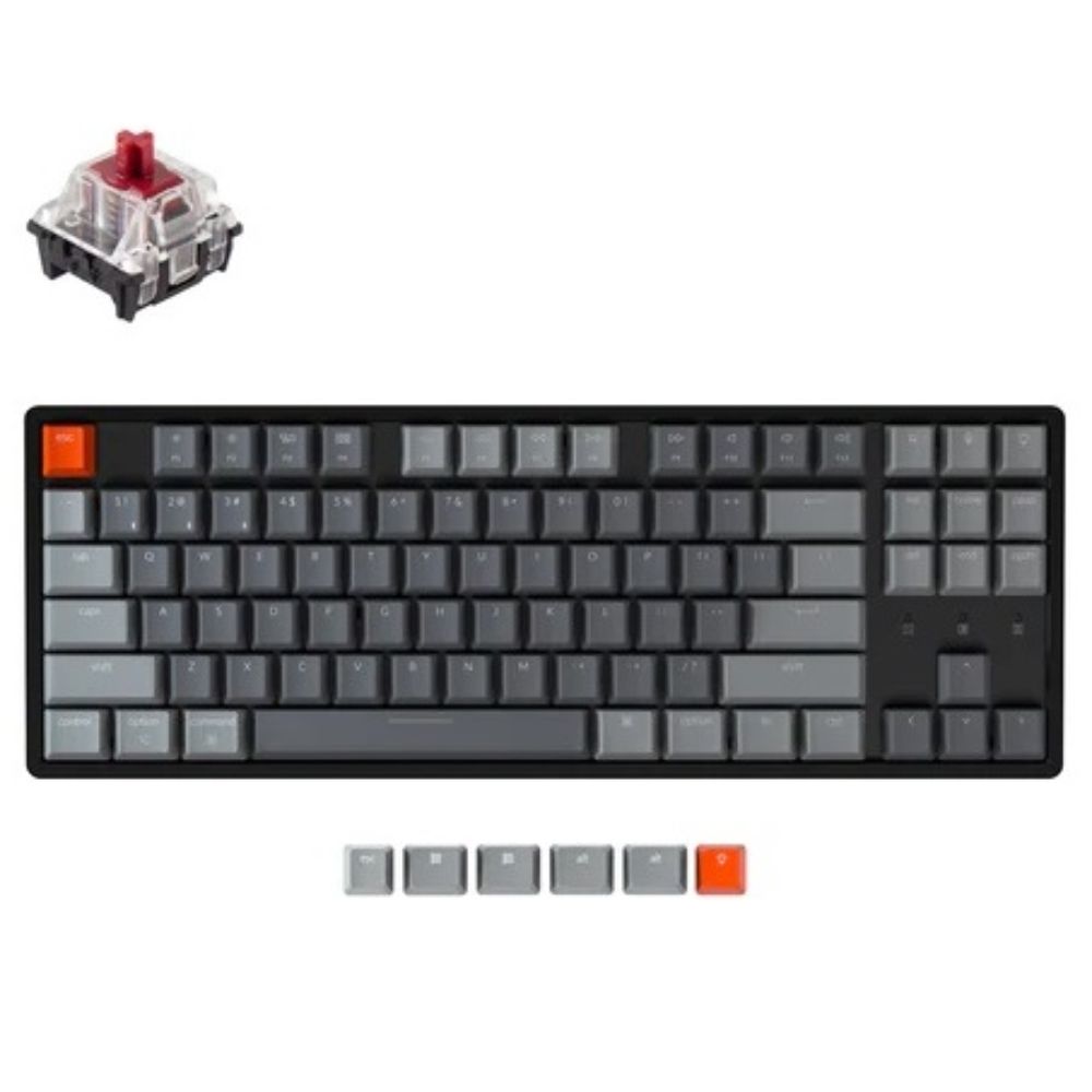 купить Клавиатура Keychron K8-Q1 TKL Red Switch RGB Hot-Swap Aluminum Frame Optical Wireless&nbsp;K8Q1_Keychron в Алматы