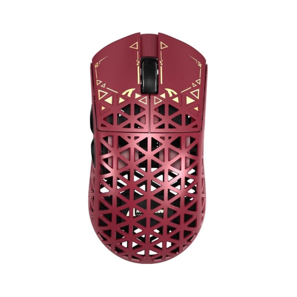Купить Мышь Attack Shark R5 Ultra Red, PAW3950MAX, 42000 DPI, 2.4/BT/Wired, 100 Million Clicks, 39&plusmn;3g в Алматы