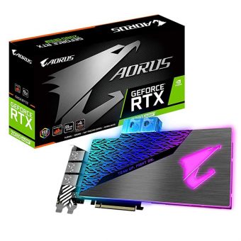 купить Видеокарта 8Gb  GDDR6 GIGABYTE GV-N208SAORUS WB-8GС  3xHDMI+3xDP+SLI+USB-C GeForce RTX2080 SUPER в Алматы