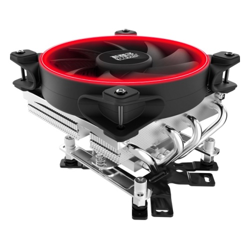 купить Кулер для процессора PCcooler GI-46U CORONA R цвет подсветки красный 1000-1800rpm, 125W в Алматы