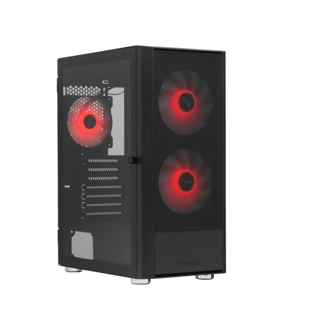 Купить Корпус Montech X2 PLUS (B) ATX/Micro-ATX/Mini-ITX 1xUSB3.0 1xUSB2.0 1xType-C 1xAudio Черный в Алматы