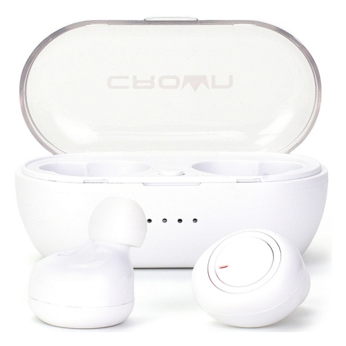 купить Полностью беспроводные наушники CROWN CMTWS-5001 white в Алматы
