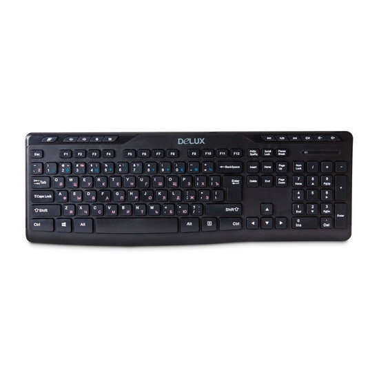 купить Клавиатура, Delux, DLK-06GB, Ультратонкая, Беспроводная в Алматы