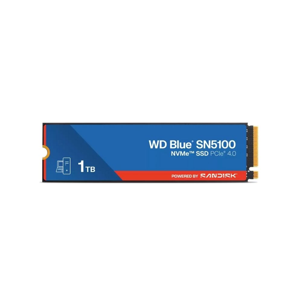 купить Твердотельный накопитель 1000GB SSD WD BLUE SN5100 M.2 2280 NVMe 4.0 R7100/W6700MB/s WDS100T5B0E в Алматы