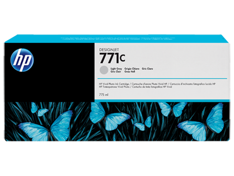 купить Картридж, HP (оригинал), B6Y14A, №771С, Светло-серый, Для принтеров HP DesignJet Z6200/Z6800, 775 мл. в Алматы