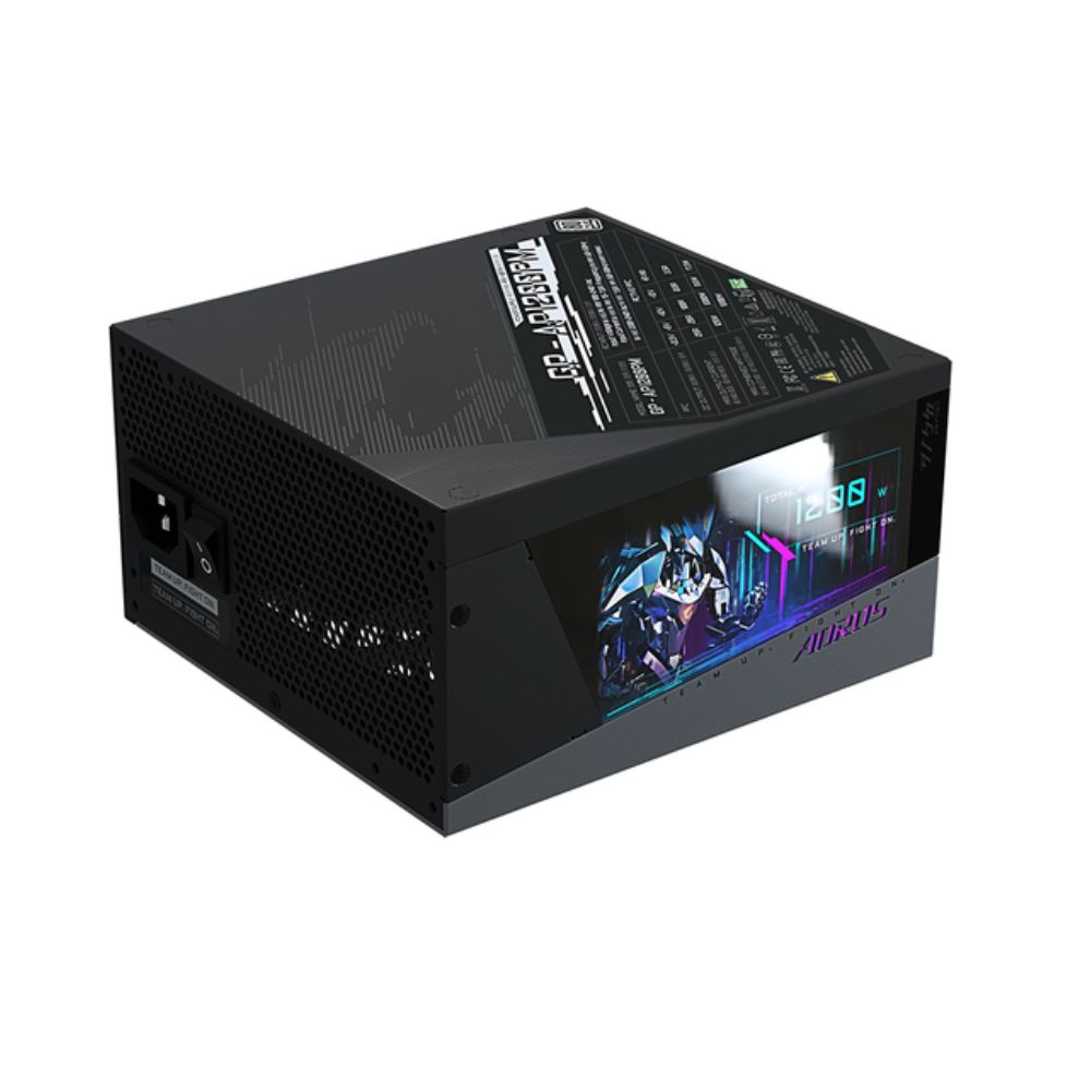 Купить БП ATX 1200W Gigabyte Aorus P1200W, Platinum, 20+4/20+4+8/24+4/24+8/24+4+8/24+8+8,14cm,10x6+2p PCI-E в Алматы