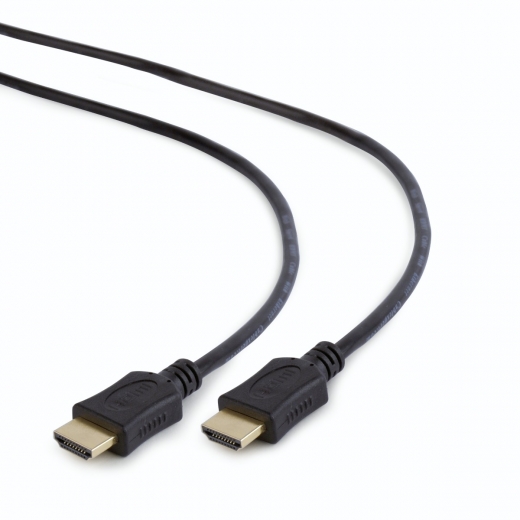купить Кабель HDMI Cablexpert CC-HDMI4-1M, 1м, v2,0, 19M/19M, черный, позол.разъемы, экран, пакет в Алматы
