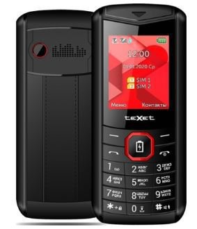 купить Мобильный телефон Texet TM-D206 черно красный в Алматы