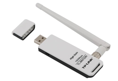 купить Сетевой адаптер беспроводной USB 150M Tp-Link TL-WN722N(RU) <Lite-N Wireless High Gain USB adapter, Atheros, 1T1R, 2.4GHz, 802.11n,802.11g/b> в Алматы