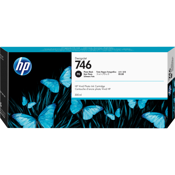 купить Картридж HP Europe/P2V82A/Струйный широкоформатный/фото черный/№746/300 мл в Алматы