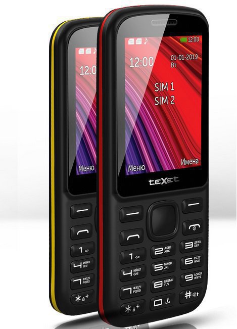 купить Мобильный телефон Texet TM-208 черно-желтый в Алматы