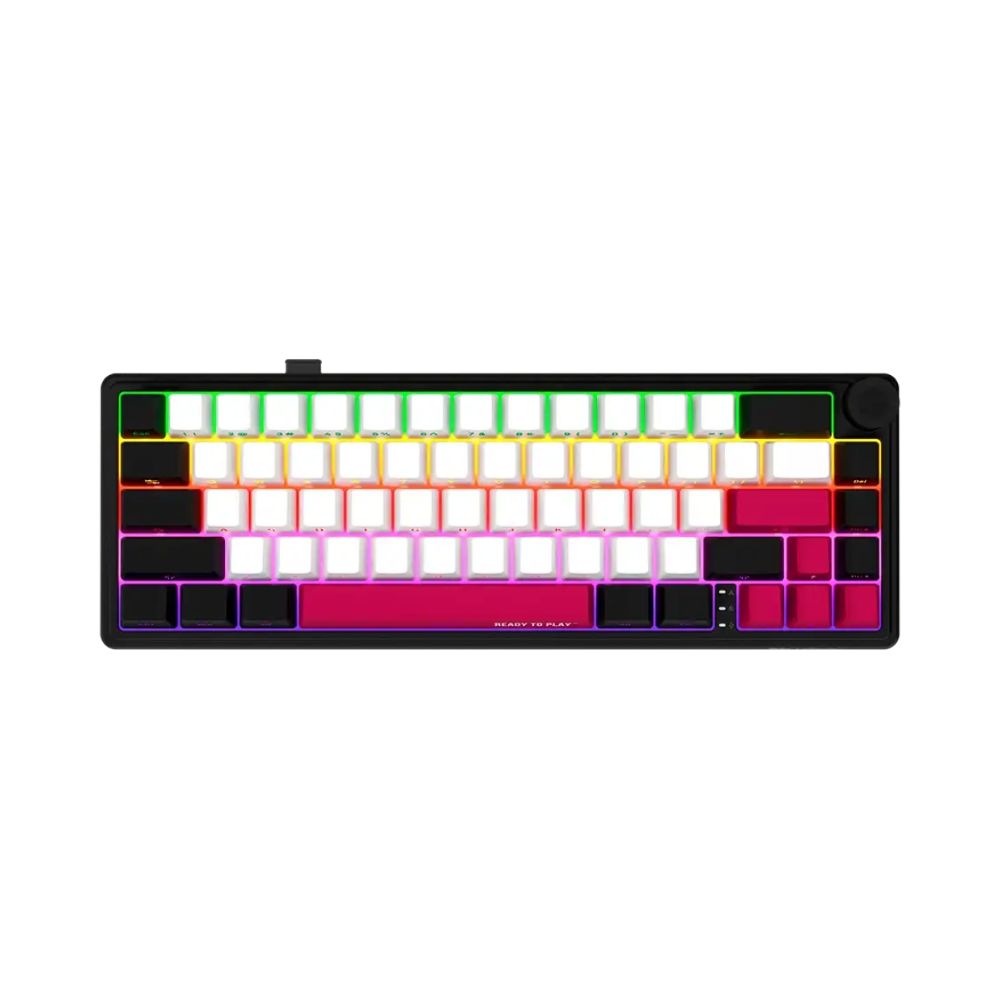 Купить LORGAR KBP70MW, Wireless 65% Mechanical Gaming Keyboard Pro, Black/red, EN/RU layout в Алматы