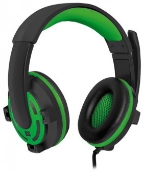 купить Наушники-гарнитура игровые Defender Warhead G-300 зеленый в Алматы