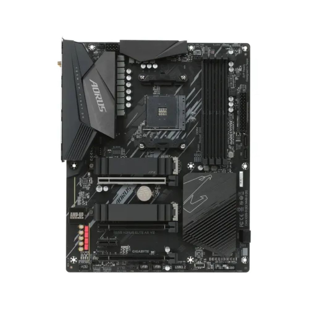 купить Материнская плата GIGABYTE B550 AORUS ELITE AX V2, AM4, B550, 4xPCI-E, DP+HDMI, GbLAN, 4SATA в Алматы