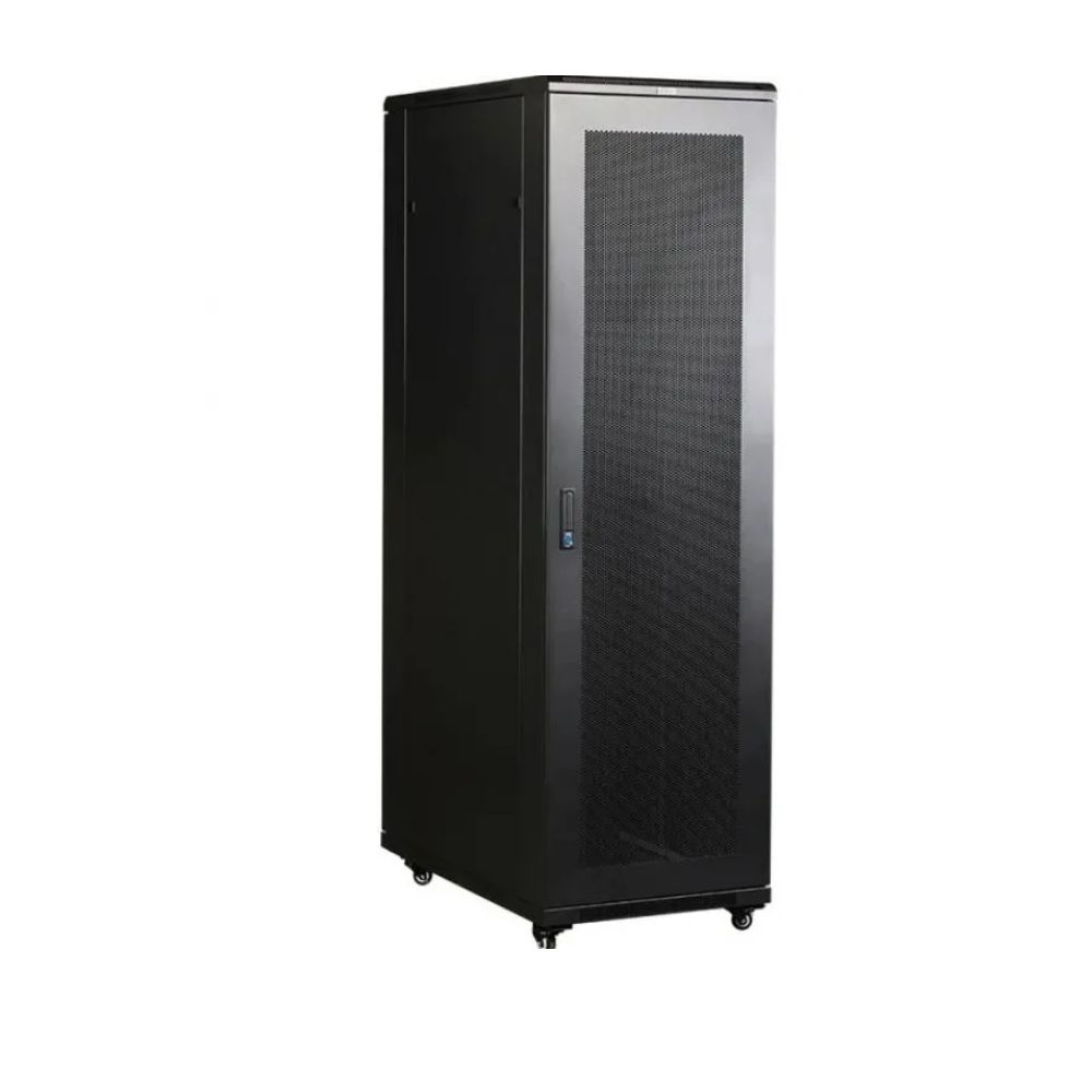Купить Шкаф 19* Business, 42U 600x1000, черный, передняя дв. перфорир., задняя дв. распашная перфорир. в Алматы