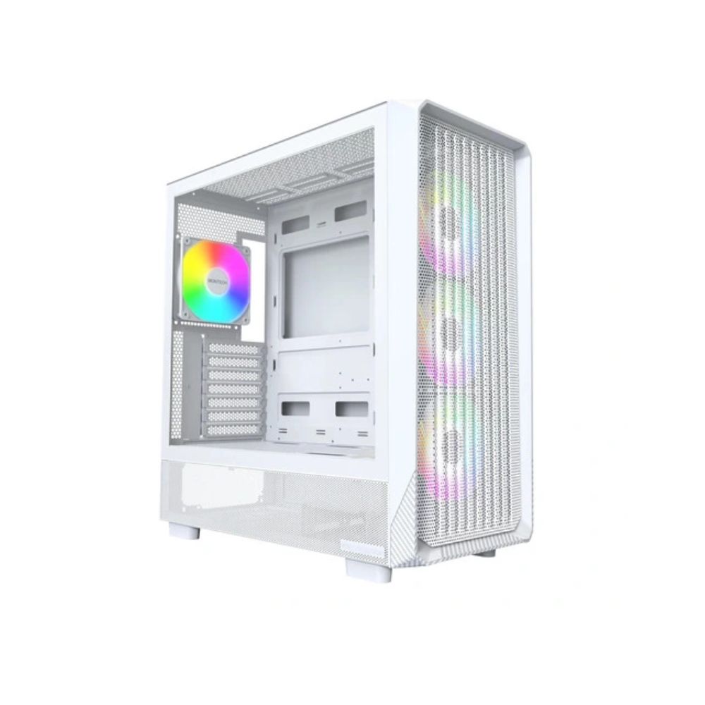 Купить Корпус Montech X5 (W) E-ATX/ATX/Micro-ATX/Mini-ITX 1xUSB3.0 1xUSB2.0 1xType-C 1xAudio Белый в Алматы