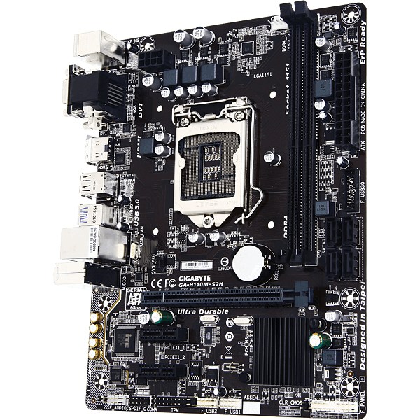 купить Материнская плата GIGABYTE GA-H110M-S2H LGA1151  H110 PCI-E Dsub+DVI+HDMI GbLAN SATA MicroATX 2DDR4 в Алматы