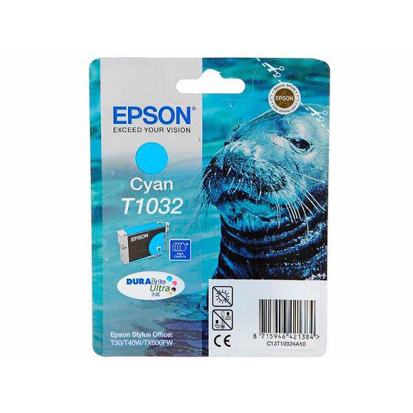 купить Картридж Epson C13T10324A10 I/C Stylus TX550W / T40W / TX600FW голубой в Алматы