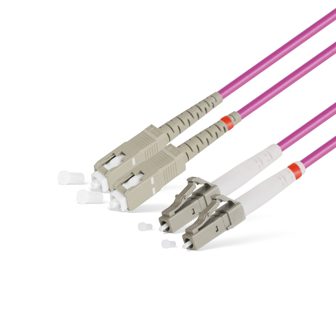 купить Патч Корд Оптоволоконный,, SC/UPC-LC/UPC MM OM4 50/125 Duplex 3.0мм 1 м, Голубой, Пол. Пакет в Алматы