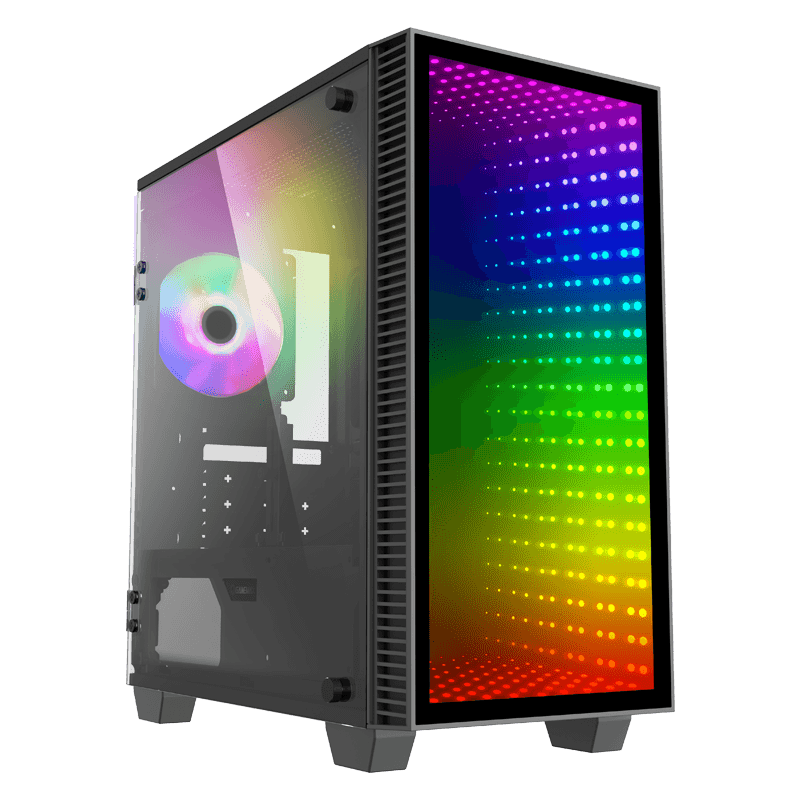 купить Корпус ПК без БП GameMax Mini Abyss H608 <MATX, 1х120, 403х194х415mm> в Алматы
