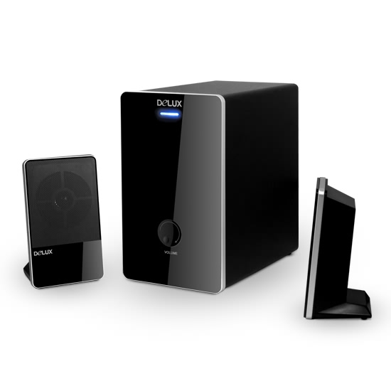 купить Акустическая система, Delux, DLS-X508JB, 2.1, RMS 6W 2W*2, Чёрный, Дизайн под Apple в Алматы