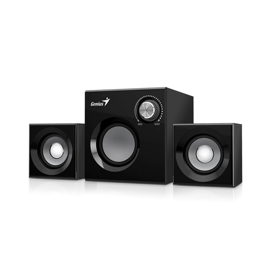 купить Акустическая система, Genius, SW-2.1 370, 8Вт (1Вт*2 6Вт), Вход 3,5 MiniJack, Длина кабеля 1,5м, Коричневый в Алматы