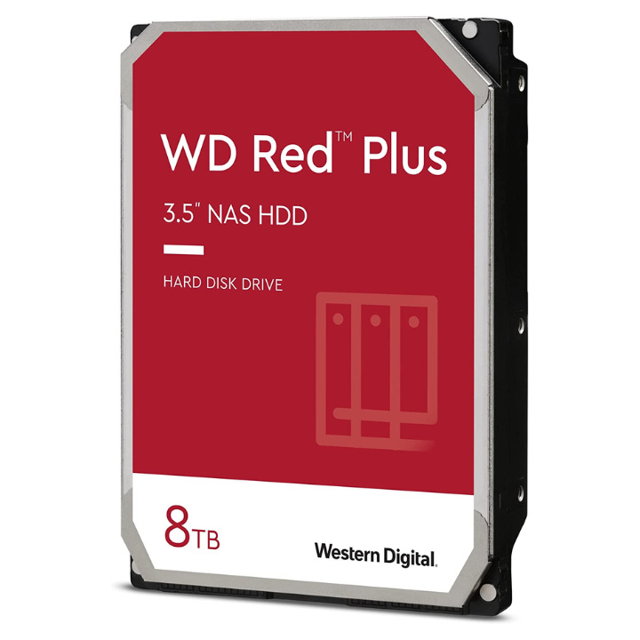 купить Жесткий диск для NAS систем HDD 8Tb Western Digital RED PLUS SATA 6Gb/s 3.5* 128Mb 5400rpm WD80EFZZ в Алматы