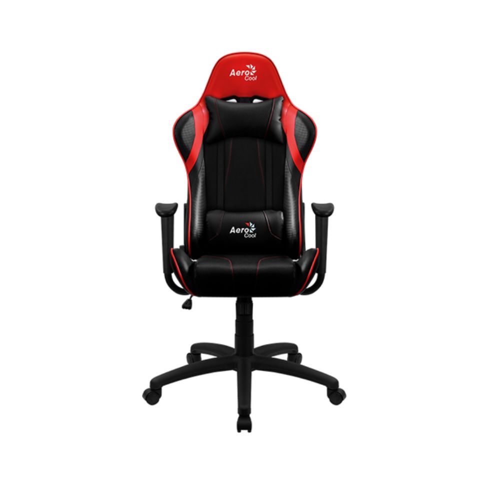 Купить Кресло геймерское Aerocool AC100 AIR-BR, регулировка высоты, подлокотник,150 кг, Black-Red в Алматы