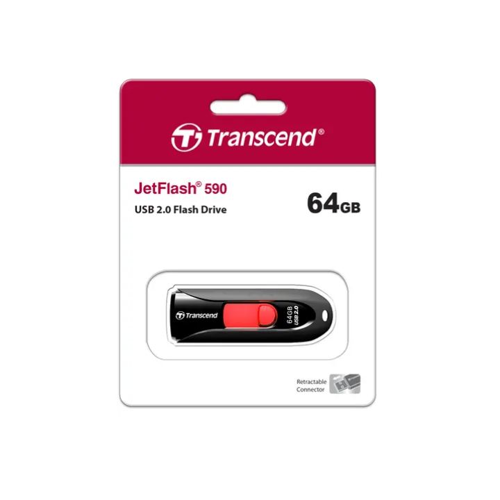 купить Transcend TS64GJF590K, USB Flash Drive 64GB "590" (черный) в Алматы