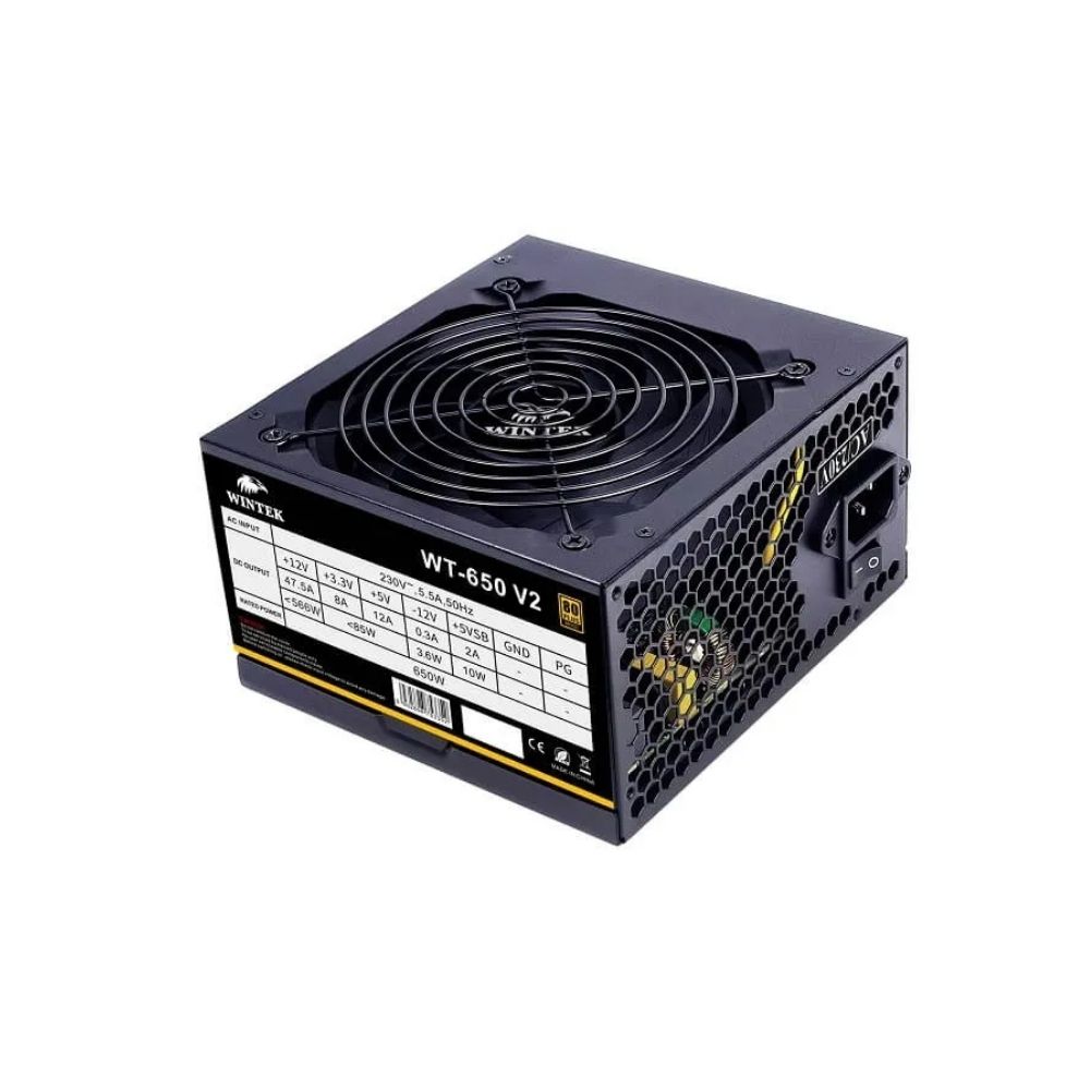 Купить Power supply ATX Wintek WT-650 V2, 650W, 80 Plus Bronze в Алматы