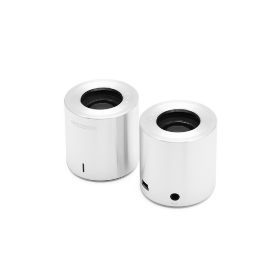 купить Колонки, Lifetrons, FG-8010STA-SIL-I, Портативные, 2.0, MiniJack 3.5m, 5V, Серебристый, Цветная коробка в Алматы