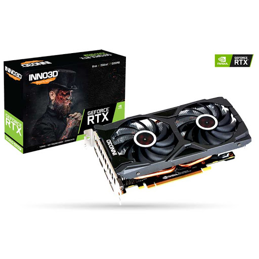 купить 8GB RTX 2060 SUPER GDDR6 256-bit 1470/1665 MHz, HDMI, 3DP, PCIe3.0x16, Inno3D RTX2060S SUPER Twin X2 OC (N206S2-08D6X-1710VA15L) 2Fan, 220 мм, 2 слота в Алматы