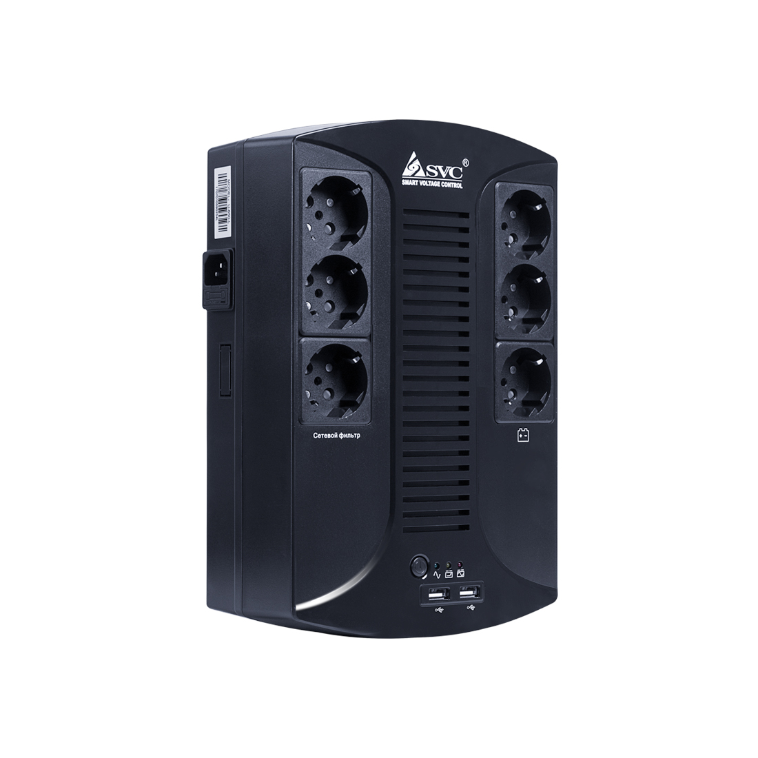 Купить UPS SVC U650-L, 650VA, 390W, 12V/7Ah, 6 розет. Schuko CEE 7, AVR 145-295 V в Алматы