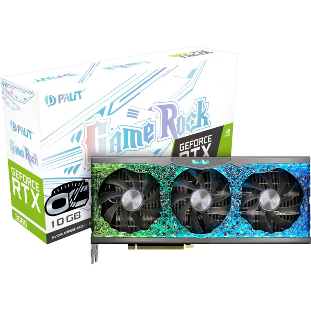 купить Видеокарта PALIT RTX3080 GAMEROCK 10G (NED3080U19IA-1020G) в Алматы