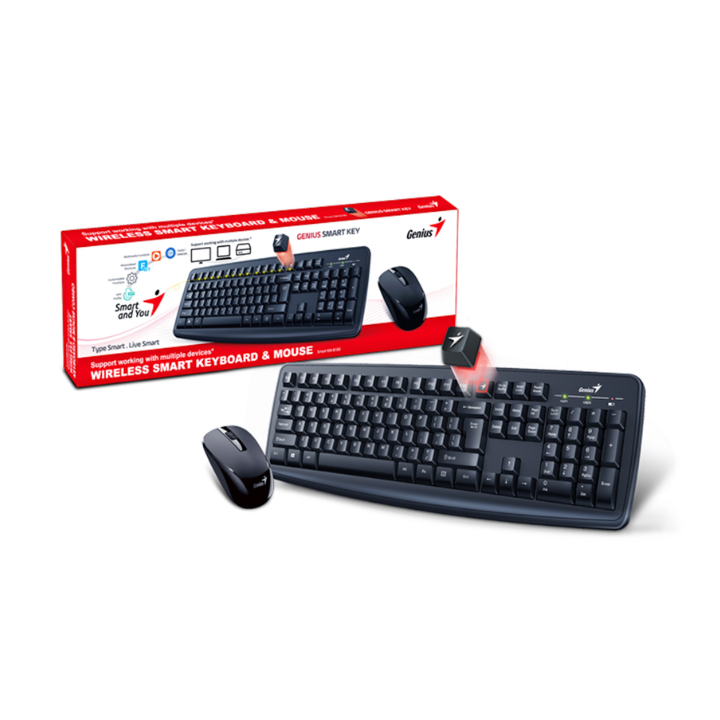 купить Комплект клавиатура+мышка Genius Smart KM8100 USB 31310013408 в Алматы