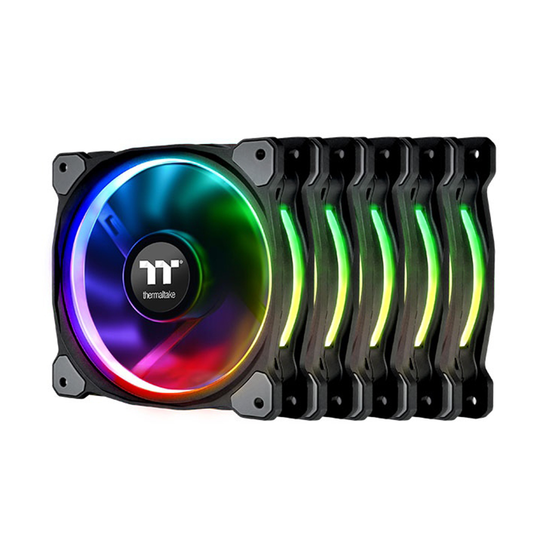 купить Кулер для компьютерного корпуса Thermaltake Riing Plus 12 RGB (5-Fan Pack) в Алматы