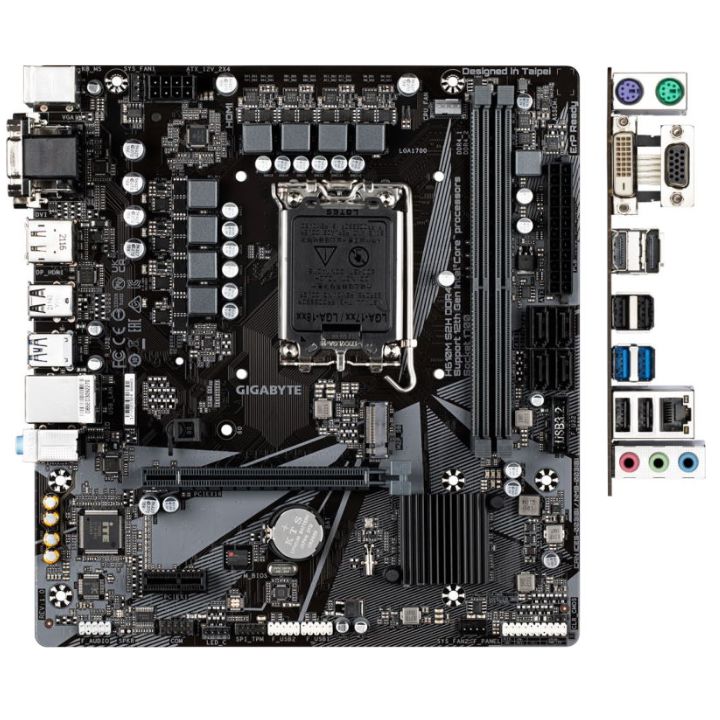 купить Материнская плата GIGABYTE H610M S2H DDR4, LGA1200, H610, PCI-Ex4.0, D-SUB+HDMI, 4xSATA, DDR4, V1.3 в Алматы