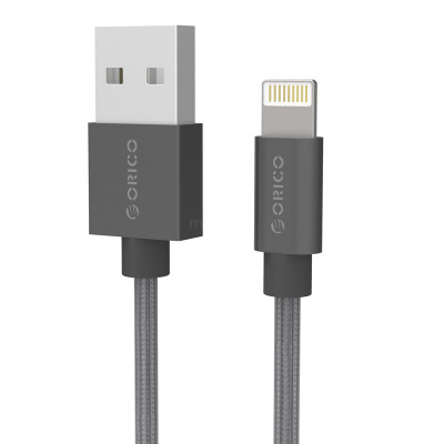 купить Кабель Lightning ORICO LTF-10-V1-BK-PRO-BP <USB2.0, 1M, BLACK> в Алматы