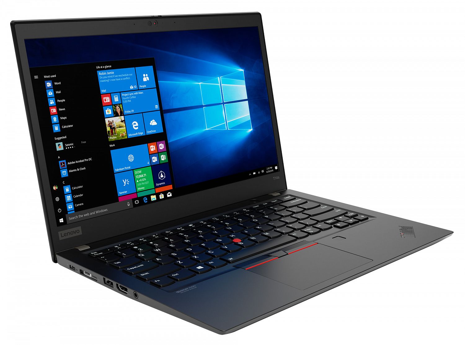 купить Ноутбук Lenovo T14s G1 T 14.0FHD_AG_250N/CORE_I5-10210U_1.6G_4C_MB/16GB(8X16GX16)_DDR4_3200/512GB_SSD_M.2_2280_NVME_TLC_OP/INTEGRATED_GRAPHICS/W10_PRO в Алматы