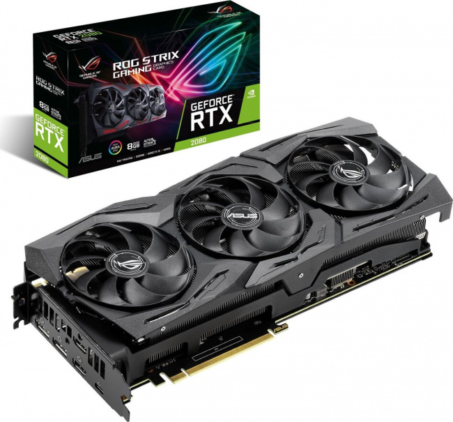 купить Видеокарта ASUS STRIX RTX 2080S, ROG-STRIX-RTX2080S-8G-GAMING, Axial-tech Fans, 8Gb/256bit GDDR6, 2xHDMI, 2xDP, BOX в Алматы