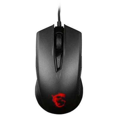 купить Мышь MSI Clutch GM40 Black GAMING Mouse USB2.0/кабель 2м/Вес 129г./Черный в Алматы